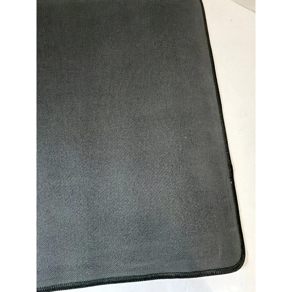 2 Pack Kitchen Appliance Sliding Mat 12x16 Black Rubber Cloth Stitched Edges